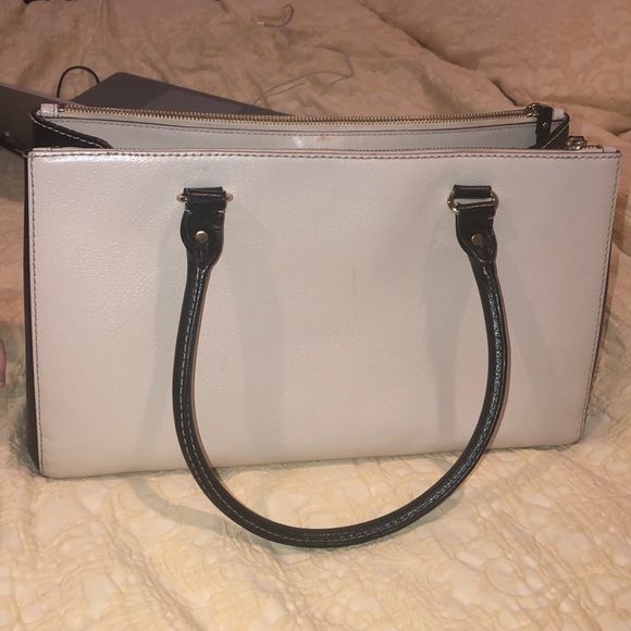 Large white and black vintage Kate spade bag - Picture 3 of 6